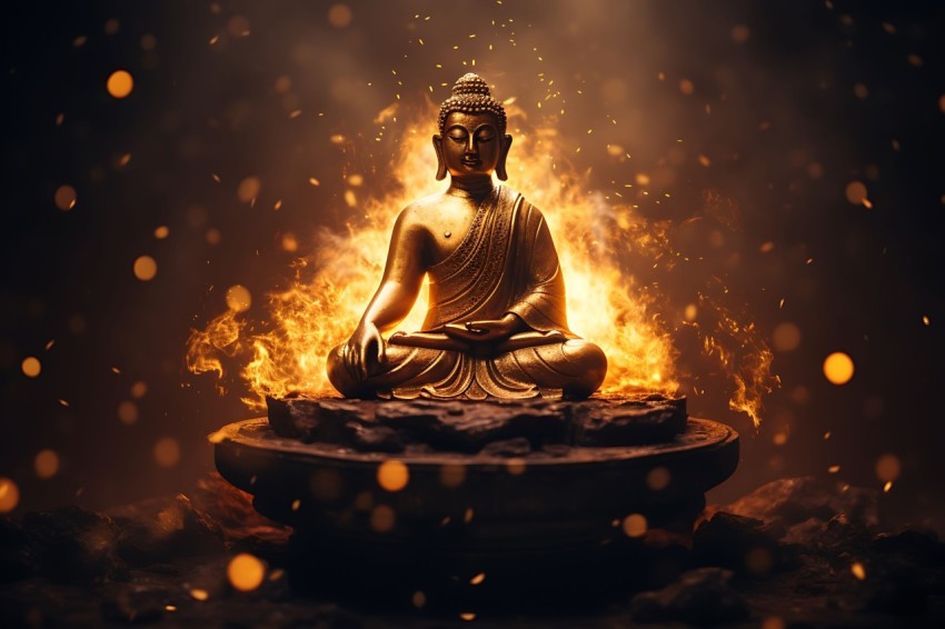 Gautam Lord Buddha Aesthetic Meditating (1692)