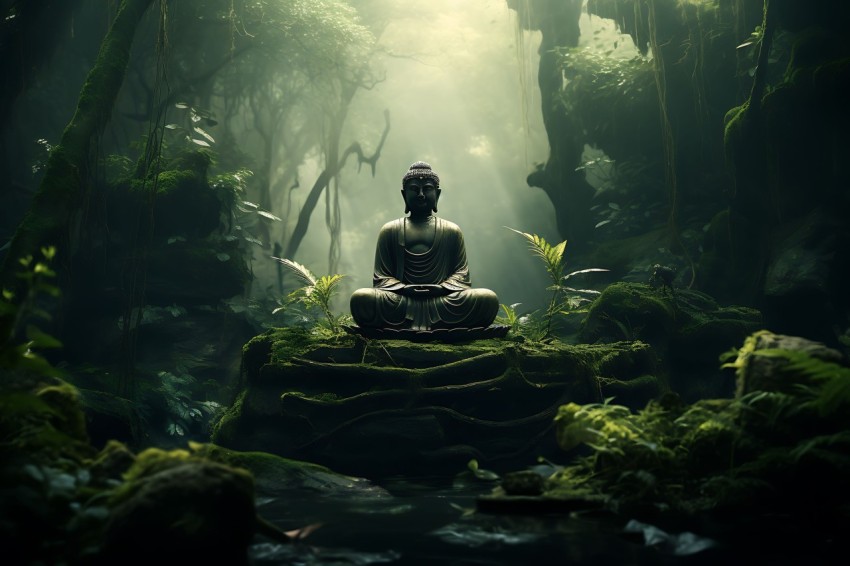 Gautam Lord Buddha Aesthetic Meditating (1632)