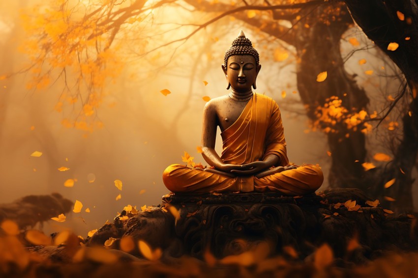 Gautam Lord Buddha Aesthetic Meditating (1698)