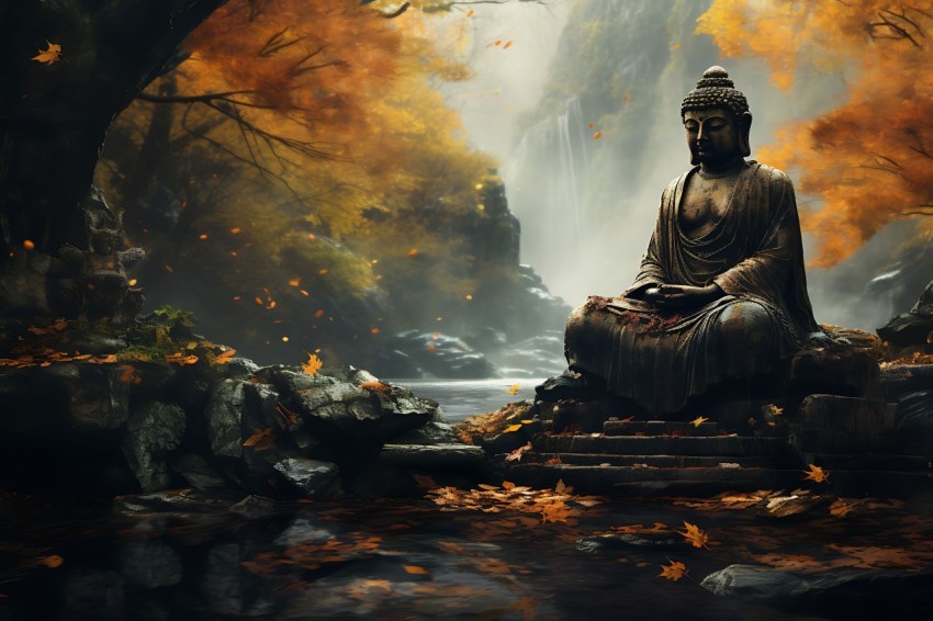 Gautam Lord Buddha Aesthetic Meditating (1651)