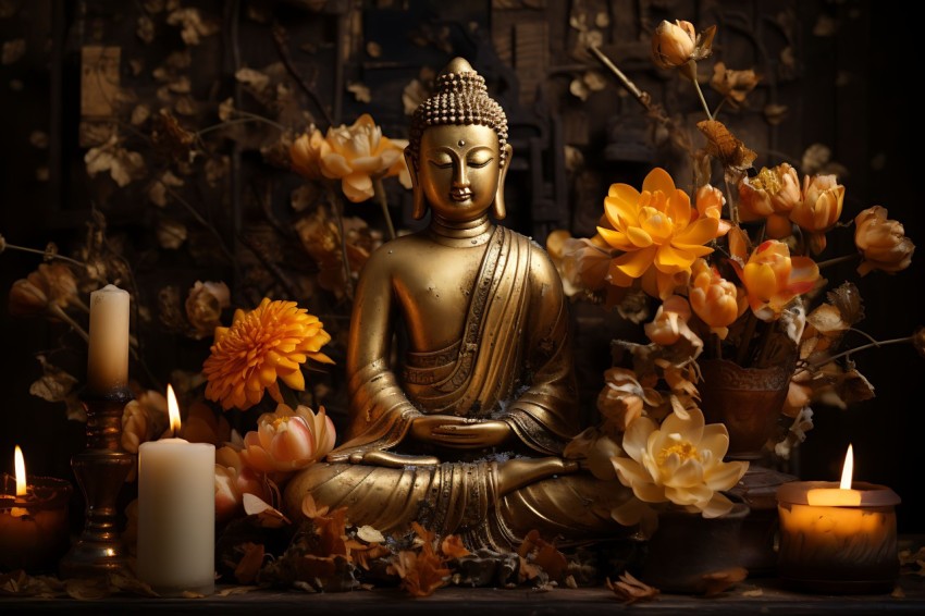 Gautam Lord Buddha Aesthetic Meditating (1609)