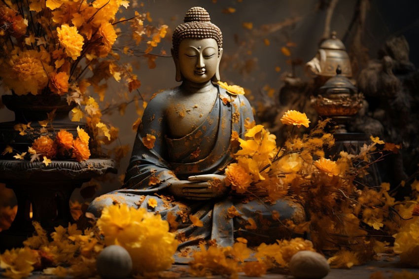 Gautam Lord Buddha Aesthetic Meditating (1605)