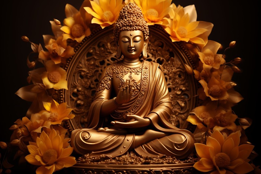 Gautam Lord Buddha Aesthetic Meditating (1617)