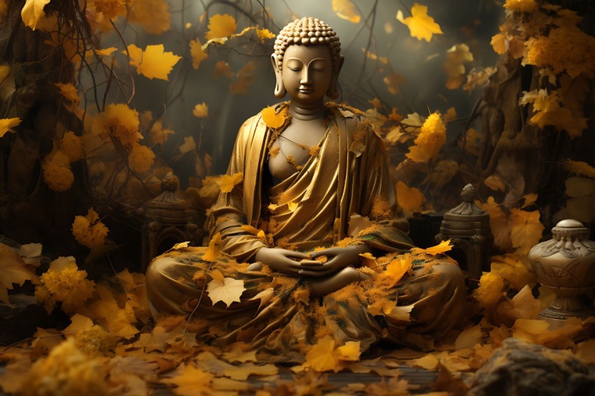Gautam Lord Buddha Aesthetic Meditating (1636)