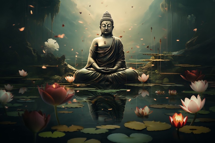 Gautam Lord Buddha Aesthetic Meditating (1741)