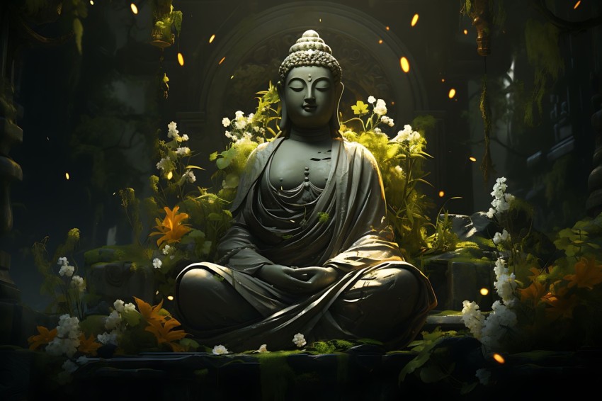 Gautam Lord Buddha Aesthetic Meditating (1792)