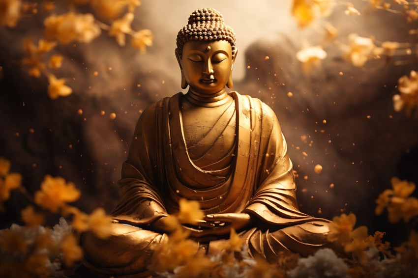 Gautam Lord Buddha Aesthetic Meditating (1702)