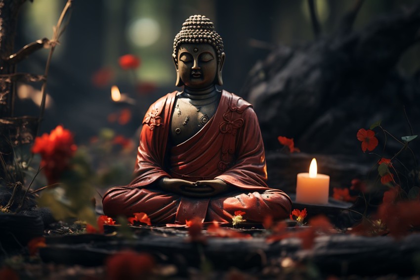 Gautam Lord Buddha Aesthetic Meditating (1807)