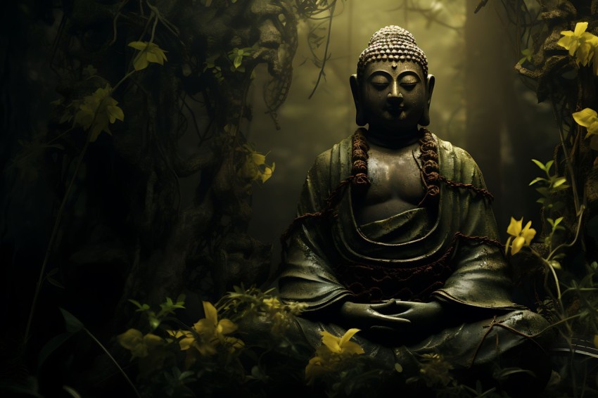 Gautam Lord Buddha Aesthetic Meditating (1827)