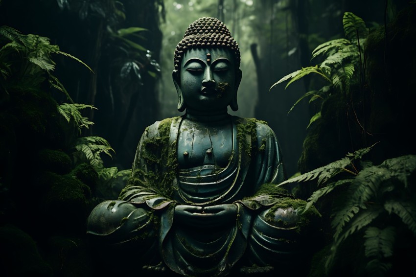 Gautam Lord Buddha Aesthetic Meditating (1855)