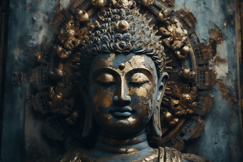 Gautam Lord Buddha Aesthetic Meditating (1881)