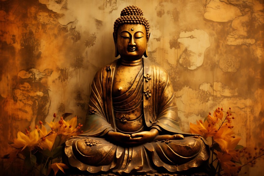 Gautam Lord Buddha Aesthetic Meditating (1844)