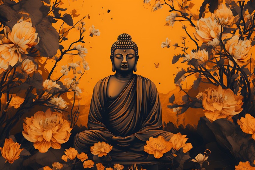 Gautam Lord Buddha Aesthetic Meditating (1808)