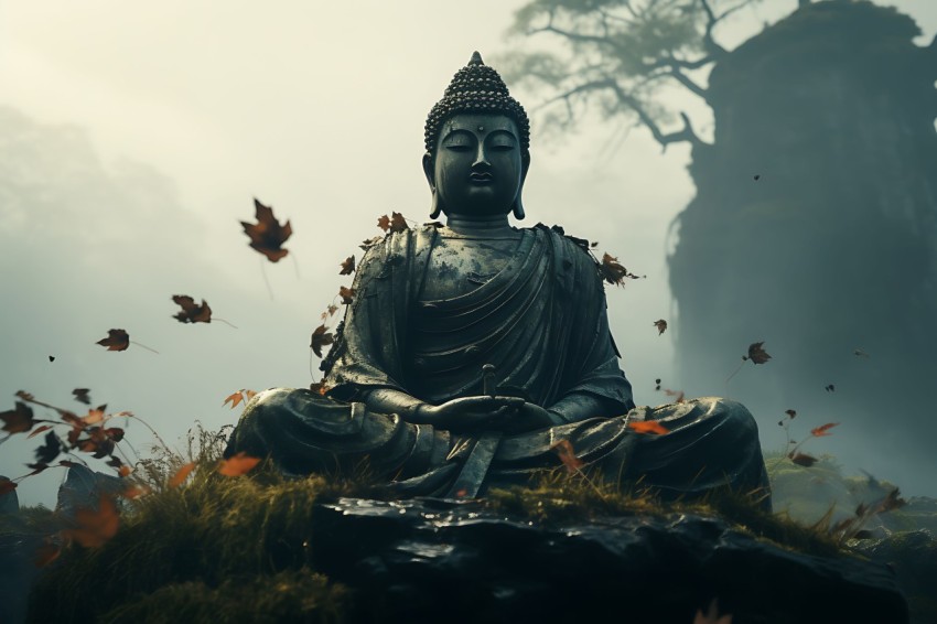 Gautam Lord Buddha Aesthetic Meditating (1916)