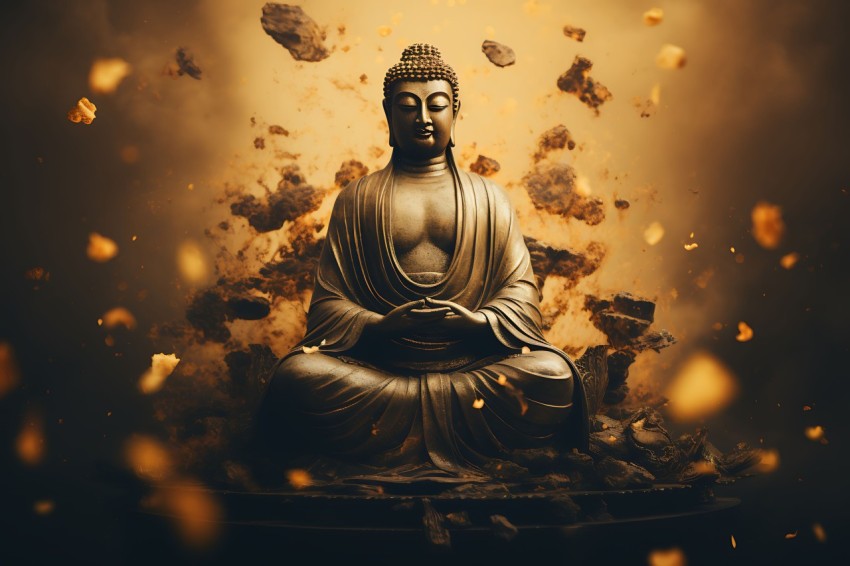 Gautam Lord Buddha Aesthetic Meditating (1977)