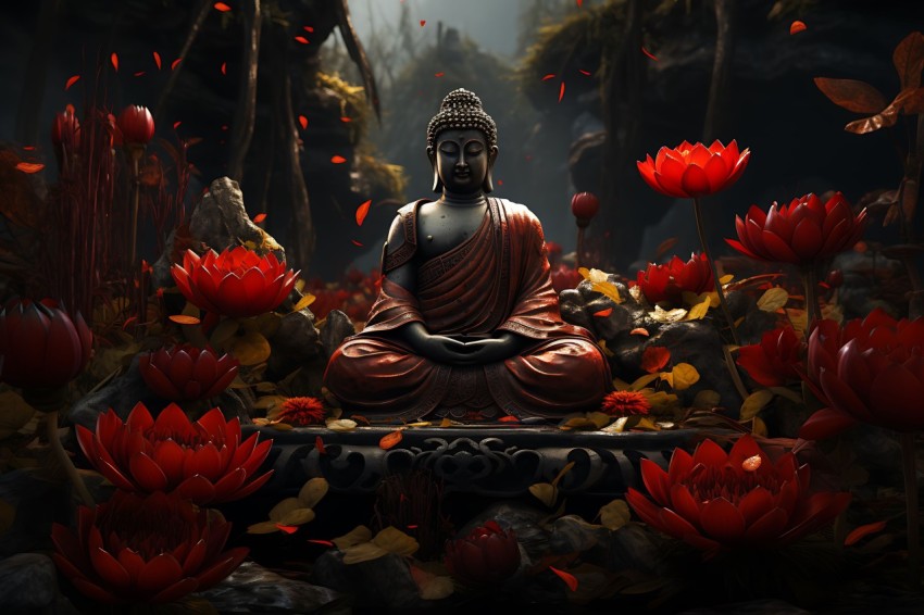 Gautam Lord Buddha Aesthetic Meditating (1929)