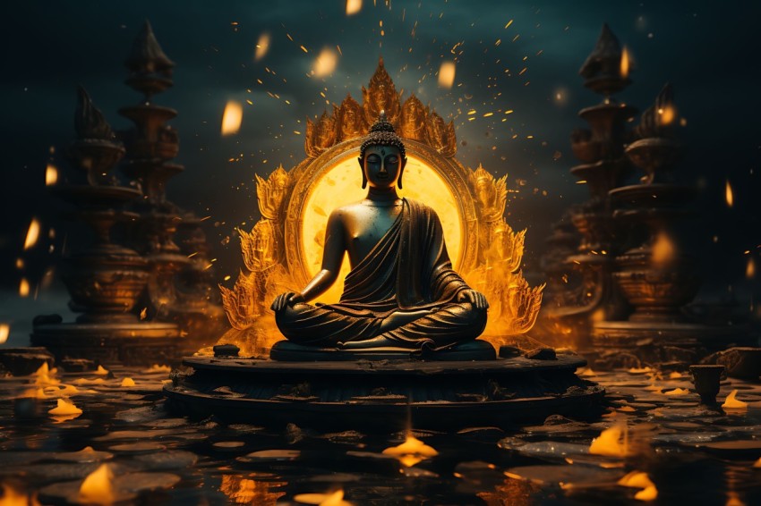 Gautam Lord Buddha Aesthetic Meditating (1969)