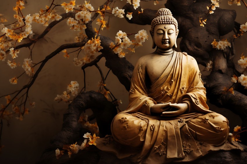 Gautam Lord Buddha Aesthetic Meditating (1958)