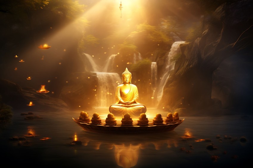 Gautam Lord Buddha Aesthetic Meditating (2025)