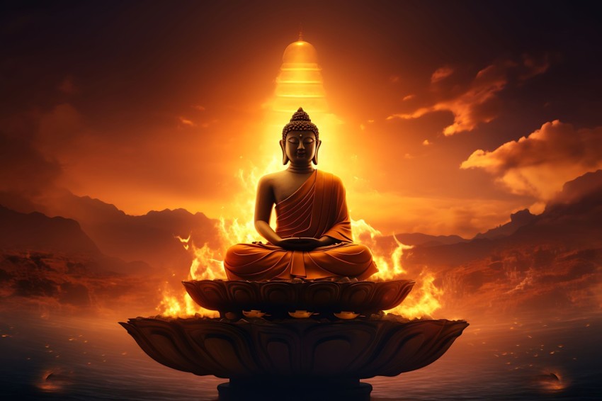 Gautam Lord Buddha Aesthetic Meditating (2074)