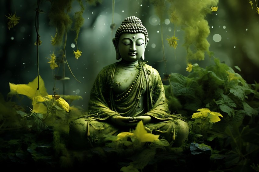 Gautam Lord Buddha Aesthetic Meditating (2044)