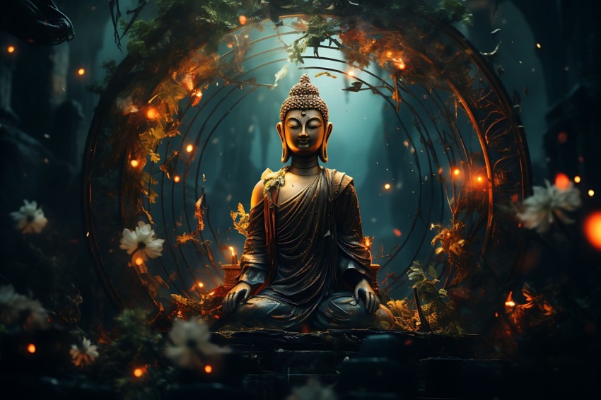 Gautam Lord Buddha Aesthetic Meditating (2009)