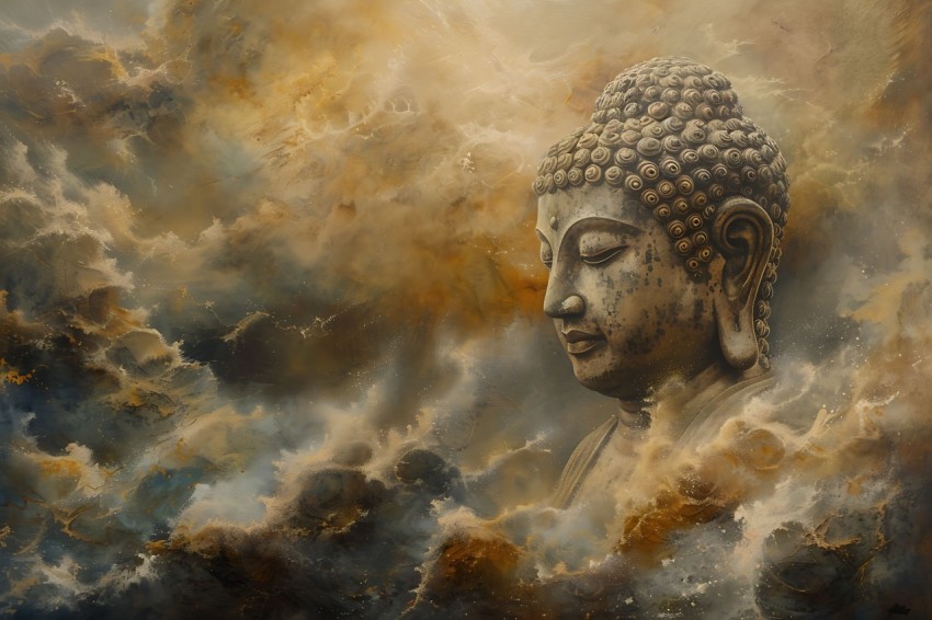 Gautam Lord Buddha Aesthetic Meditating (2096)