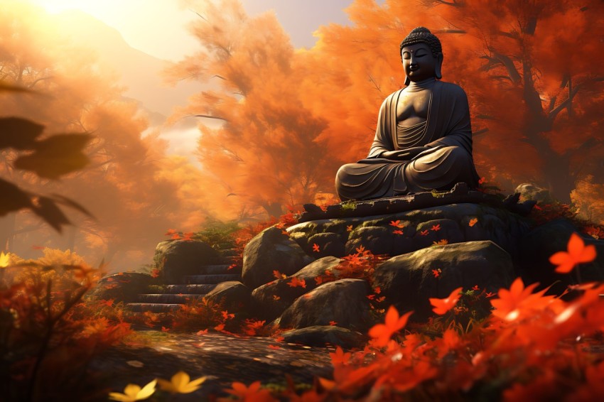 Gautam Lord Buddha Aesthetic Meditating (2067)