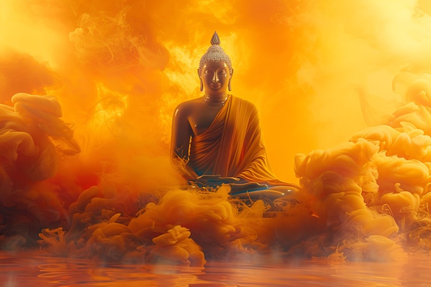 Gautam Lord Buddha Aesthetic Meditating (2158)