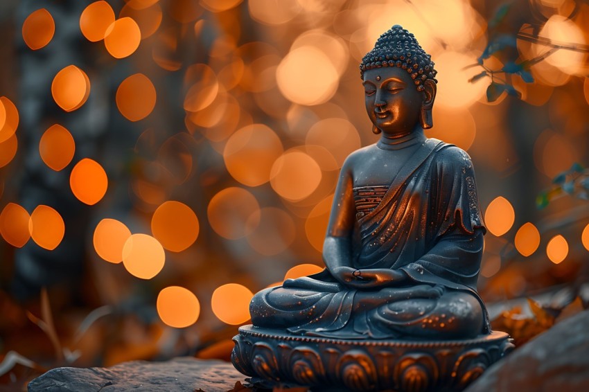 Gautam Lord Buddha Aesthetic Meditating (2169)