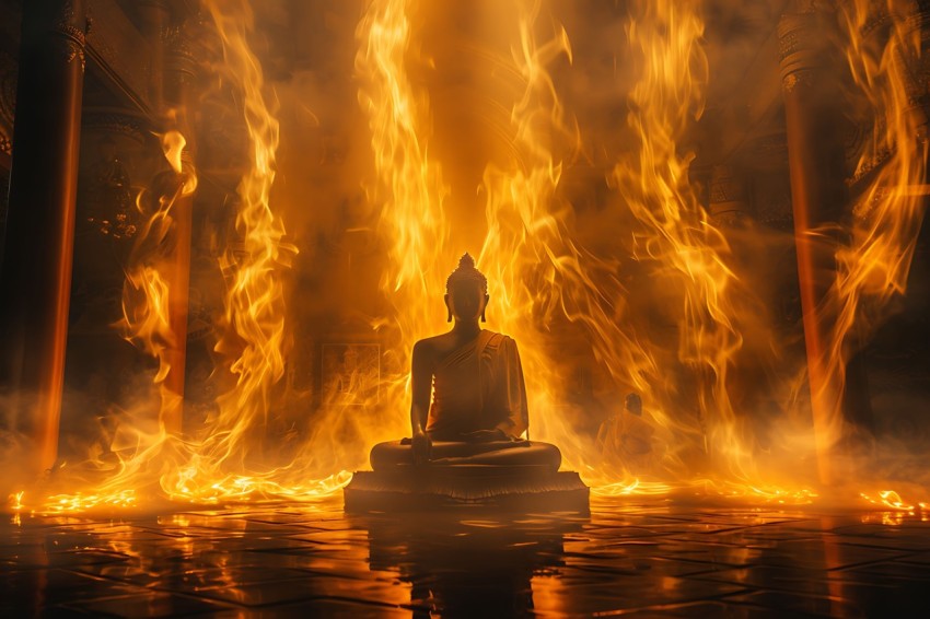 Gautam Lord Buddha Aesthetic Meditating (2128)