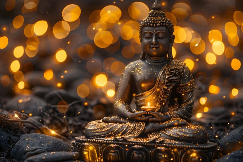 Gautam Lord Buddha Aesthetic Meditating (2103)