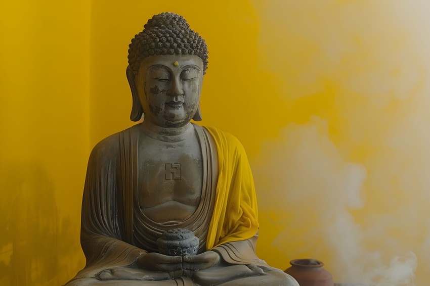 Gautam Lord Buddha Aesthetic Meditating (2270)