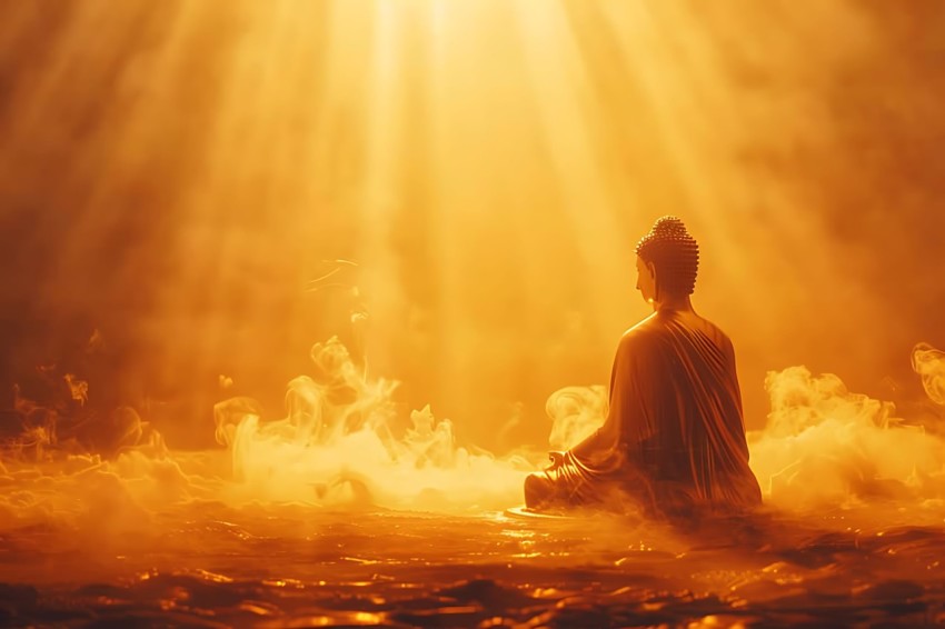 Gautam Lord Buddha Aesthetic Meditating (2275)