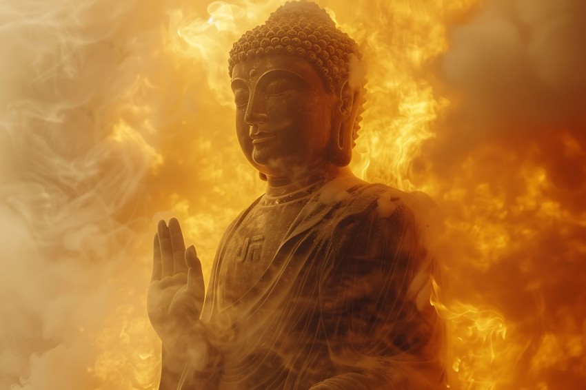 Gautam Lord Buddha Aesthetic Meditating (2280)