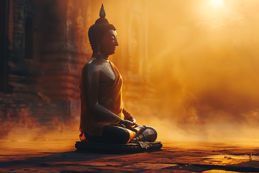Gautam Lord Buddha Aesthetic Meditating (2274)