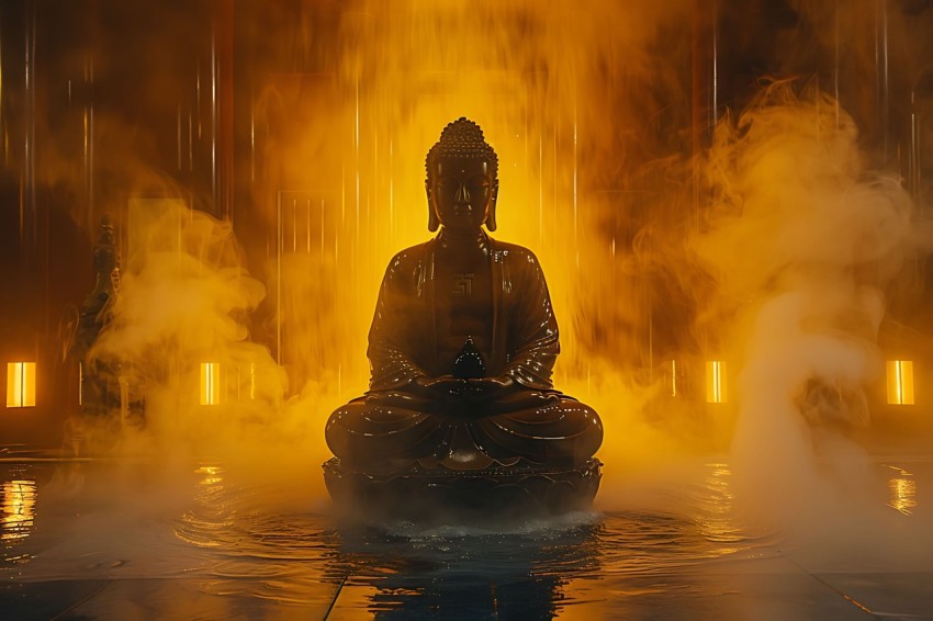 Gautam Lord Buddha Aesthetic Meditating (2237)