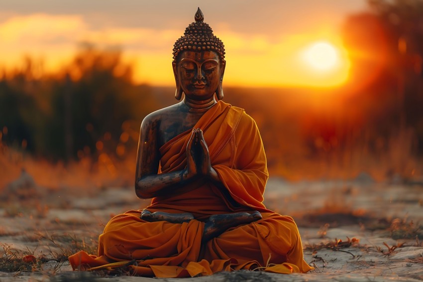 Gautam Lord Buddha Aesthetic Meditating (2217)