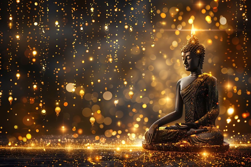 Gautam Lord Buddha Aesthetic Meditating (2257)