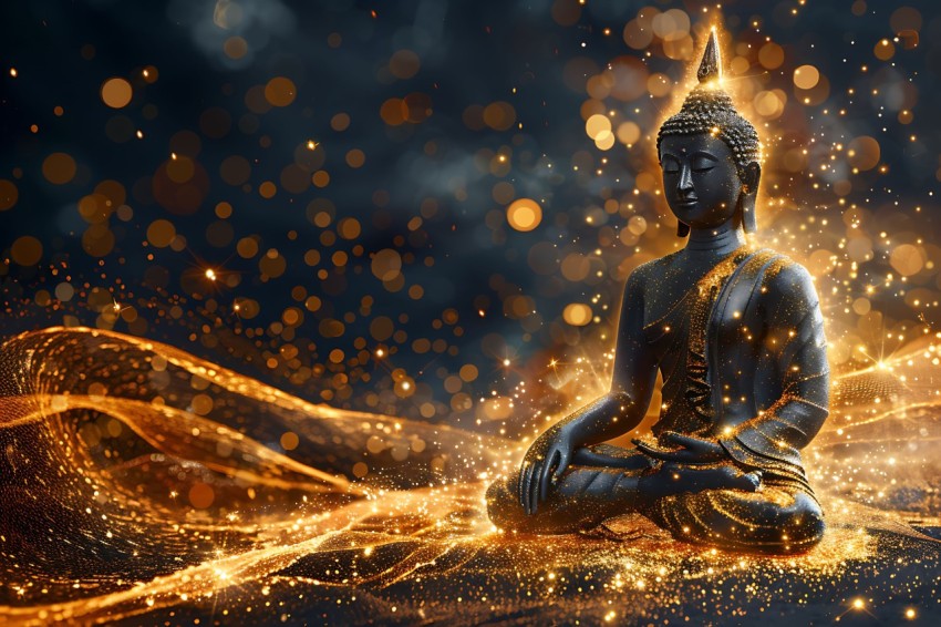 Gautam Lord Buddha Aesthetic Meditating (2228)