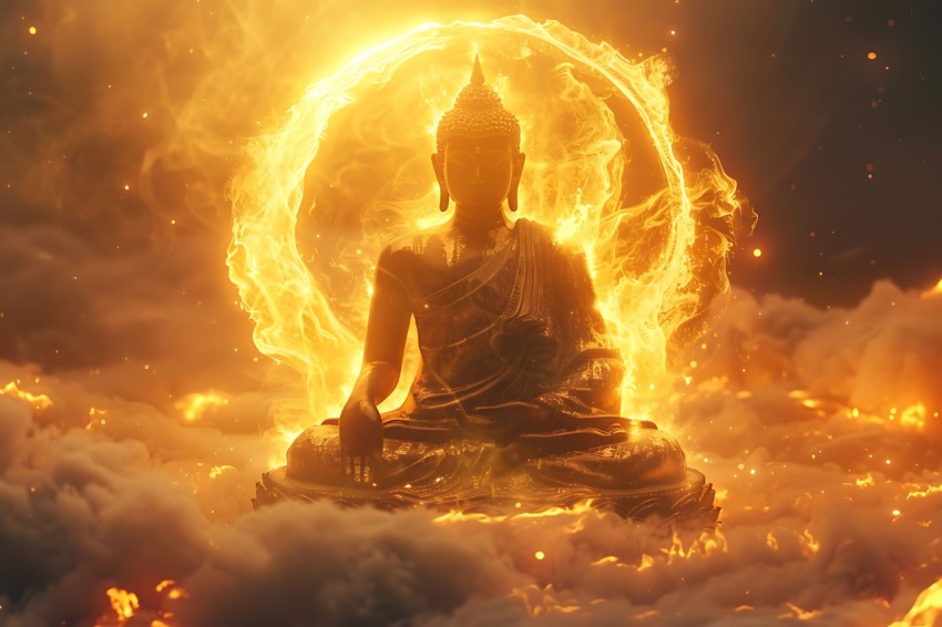 Gautam Lord Buddha Aesthetic Meditating (2326)