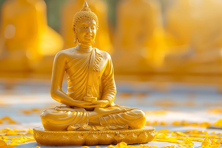 Gautam Lord Buddha Aesthetic Meditating (2364)
