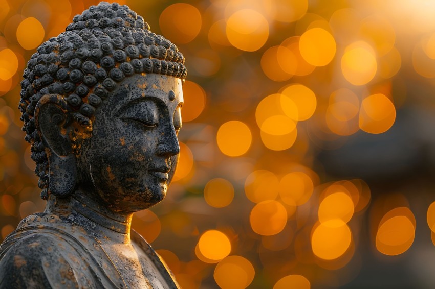 Gautam Lord Buddha Aesthetic Meditating (2372)