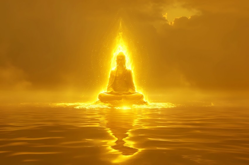 Gautam Lord Buddha Aesthetic Meditating (2412)