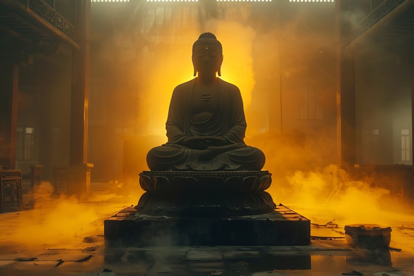 Gautam Lord Buddha Aesthetic Meditating (2430)