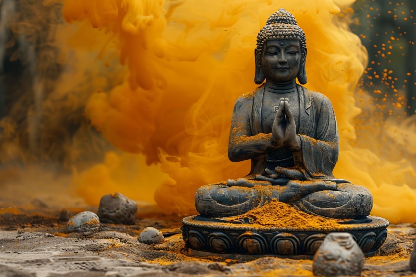 Gautam Lord Buddha Aesthetic Meditating (2454)