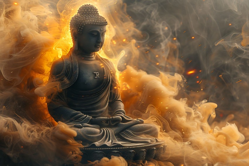 Gautam Lord Buddha Aesthetic Meditating (2480)
