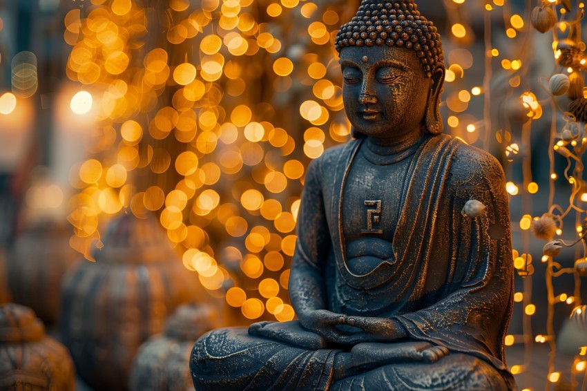 Gautam Lord Buddha Aesthetic Meditating (2413)