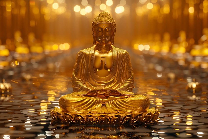 Gautam Lord Buddha Aesthetic Meditating (2431)