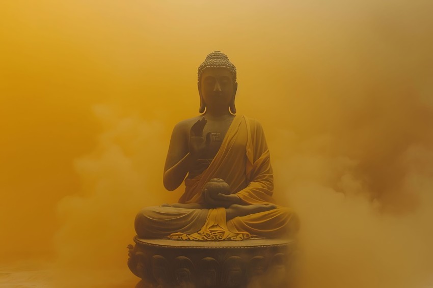Gautam Lord Buddha Aesthetic Meditating (2537)